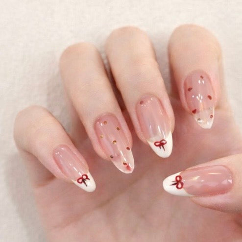 繊細ラメ×シアーピンクベージュ｜大人フェミニンな上品ネイルチップ[na0005]