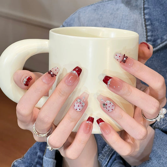 シアーピンクベージュ×さりげなラメ｜ぬくもり感じる上品ネイルチップ[na0017]