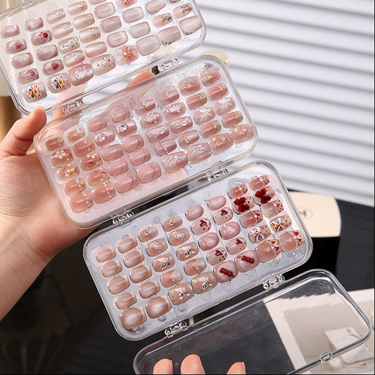 クリア多段式｜ネイルチップ＆パーツ収納ケース（大容量・仕切り付き）[na0006]