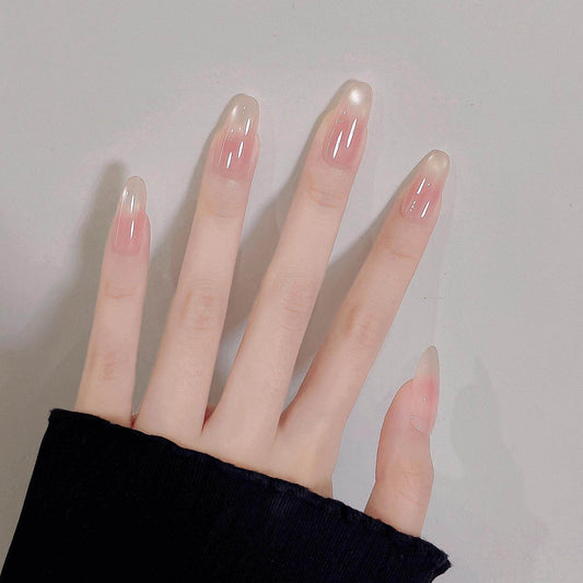 シアーピンク×血色ニュアンス｜指先に溶け込む上品ネイルチップ[na0021]