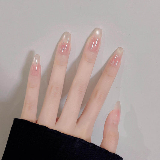 シアーピンク×血色ニュアンス｜指先に溶け込む上品ネイルチップ[na0021]