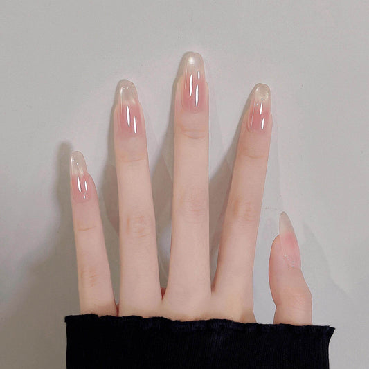 シアーピンク×血色ニュアンス｜指先に溶け込む上品ネイルチップ[na0021]